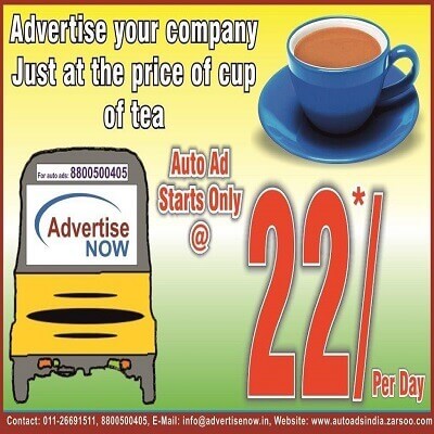 Auto Rickshaw Advertising in India